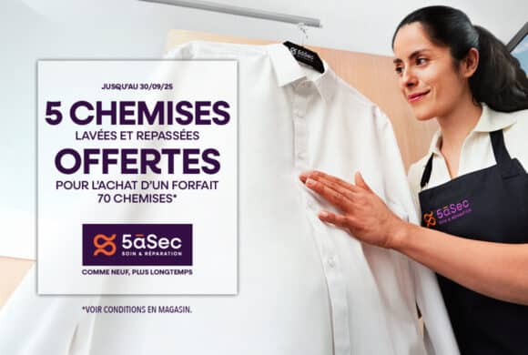 5àsec – Forfait chemise