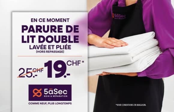 5àsec – parure de lit